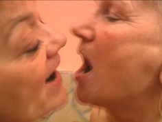 Aroused old lesbians Remy and Paula tongue fuck stinky mufts