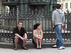 Public threesome